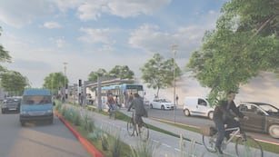 Render de la bulevarización del tramo de Maipú, entre Olmos y Costanera (Municipalidad de Córdoba).