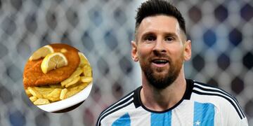 Furor por Leo Messi: la milanesa gigante que tiene la cara del capitán argentino.