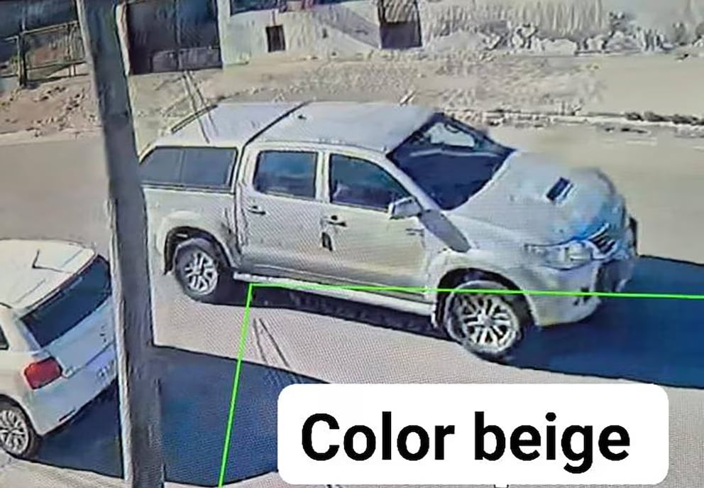 La camioneta en la que viajaban los jubilados desaparecidos