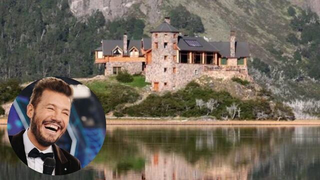 La mansión de Tinelli en Esquel: capilla, piscina techada, residencia para invitados, seis pisos y lago privado.