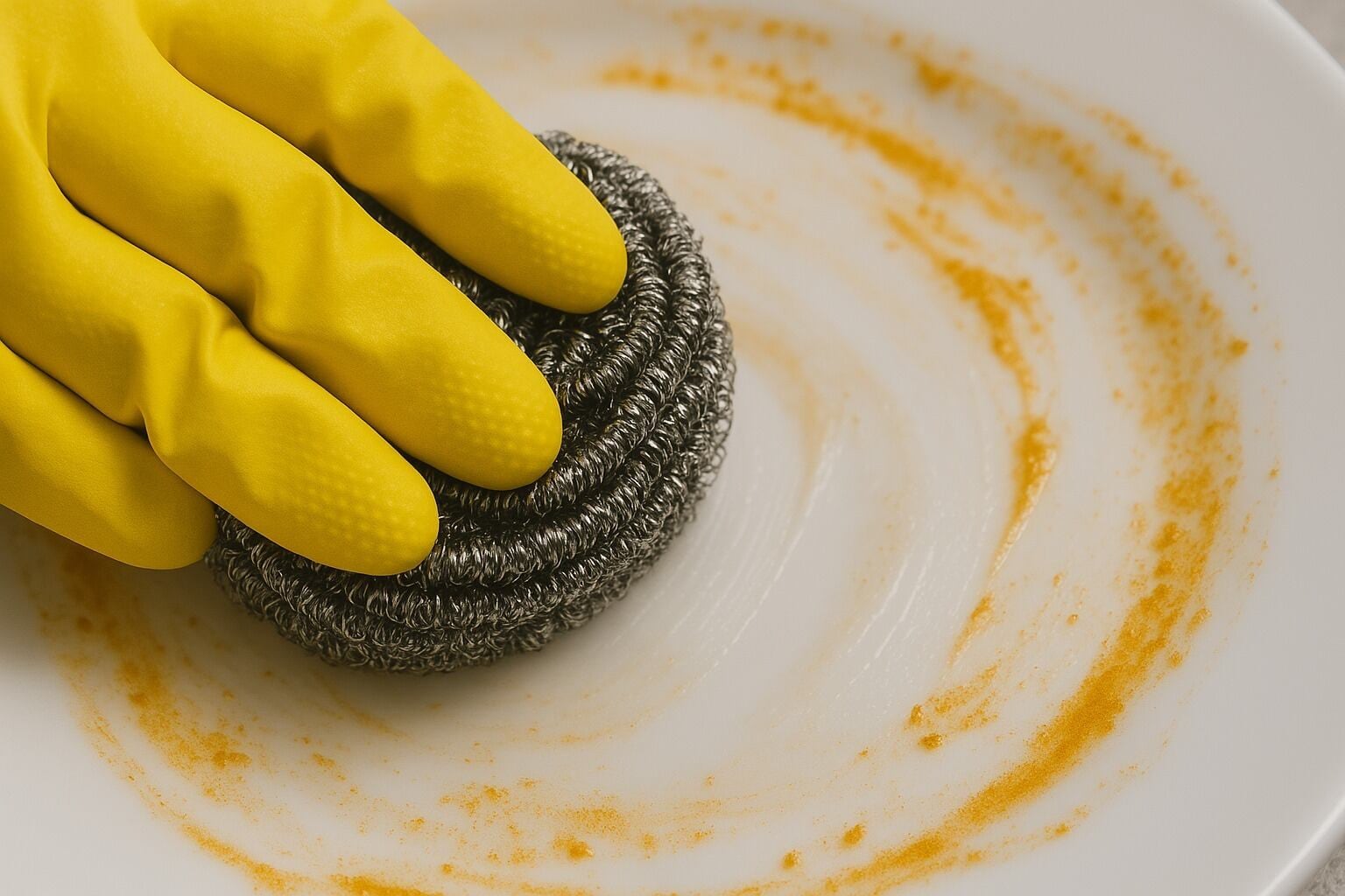 La sal utilizada en solución caliente ayuda a eliminar microorganismos que se acumulan en la esponja.
