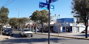 Esquina donde Joaquín González fue brutalmente golpeado en una pelea a la salida de un baile en Alta Gracia. (La Voz)