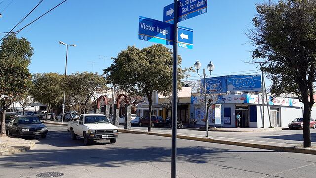 Esquina donde Joaquín González fue brutalmente golpeado en una pelea a la salida de un baile en Alta Gracia. (La Voz)