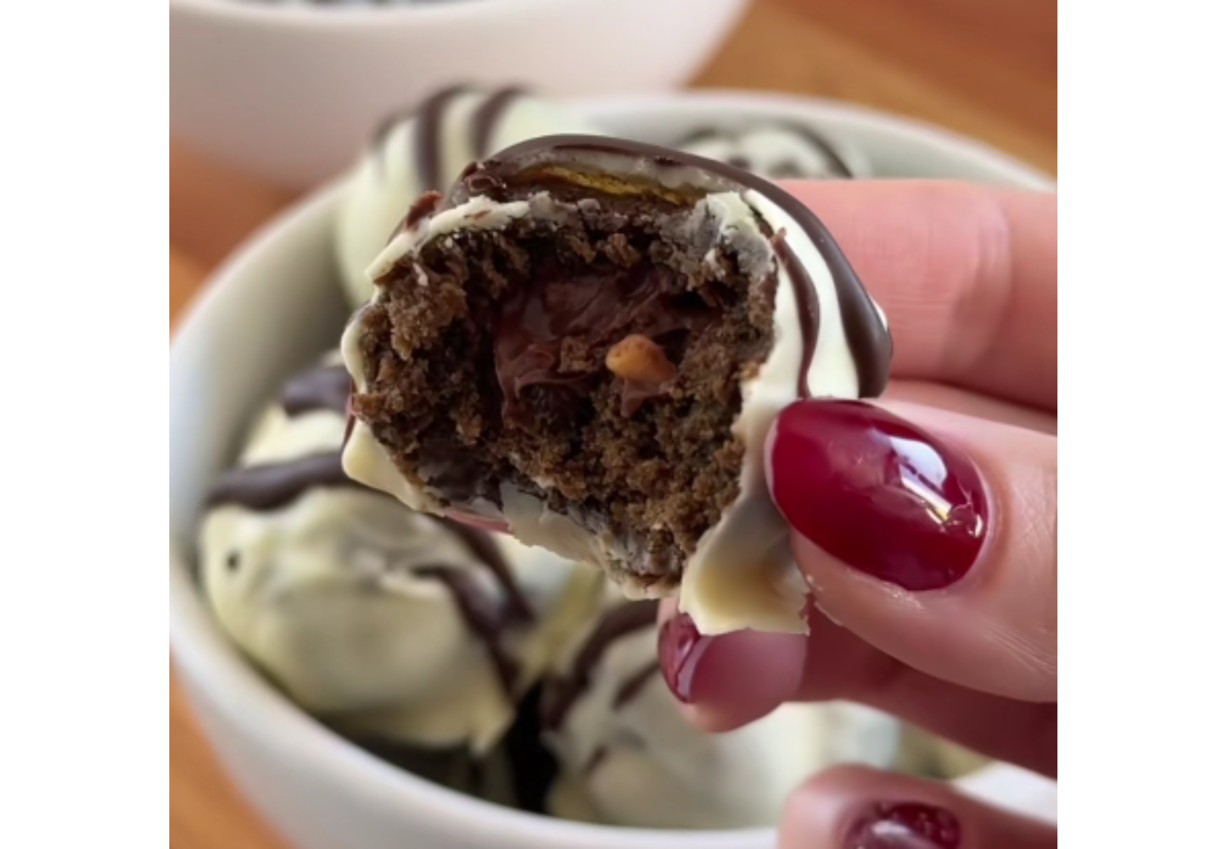 Así quedan las de chocolate.