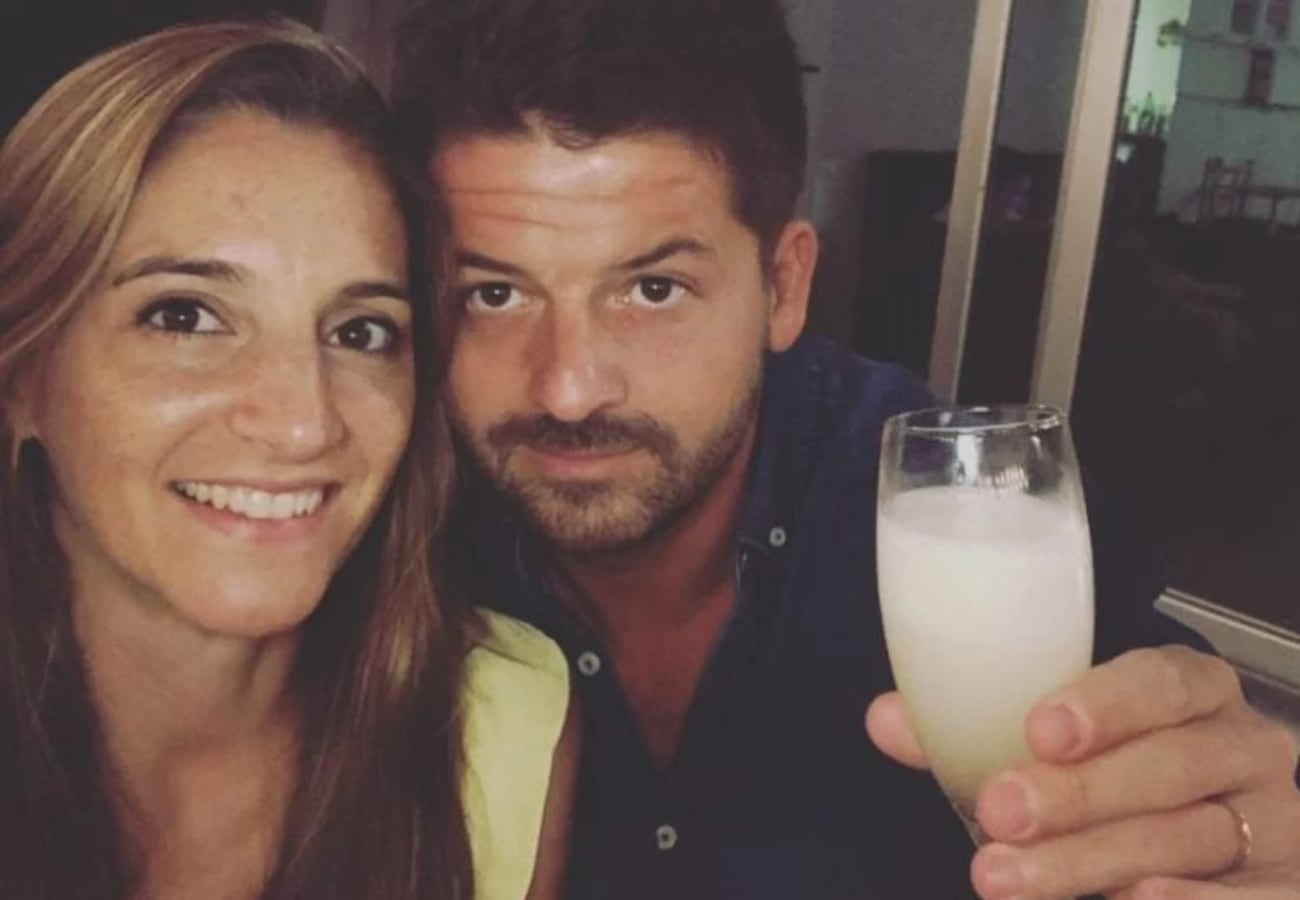 Natalia Pastorutti junto a su esposo