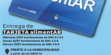 En la localidad de Campo Grande se hará entrega de las Tarjetas Alimentar.
