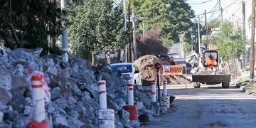Obra en la calle Martín García. (Municipalidad de Córdoba)