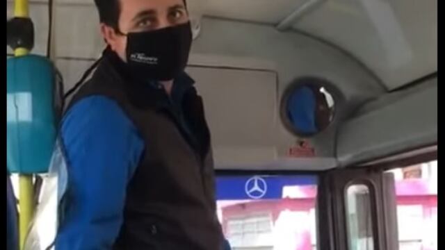 El chofer pertenece a la empresa "El triunfo"