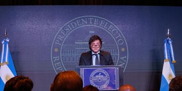 El presidente electo Javier Milei (EFE/ Juan Ignacio Roncoroni)