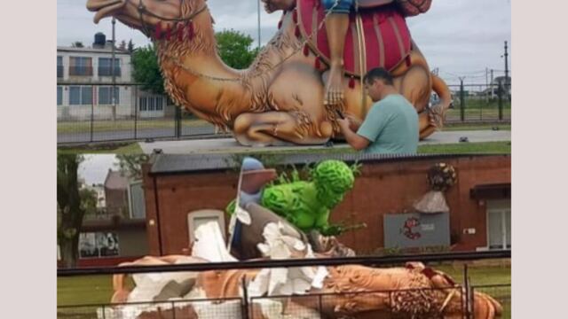"El Sembrador de Ilusiones" destrozado por la tormenta