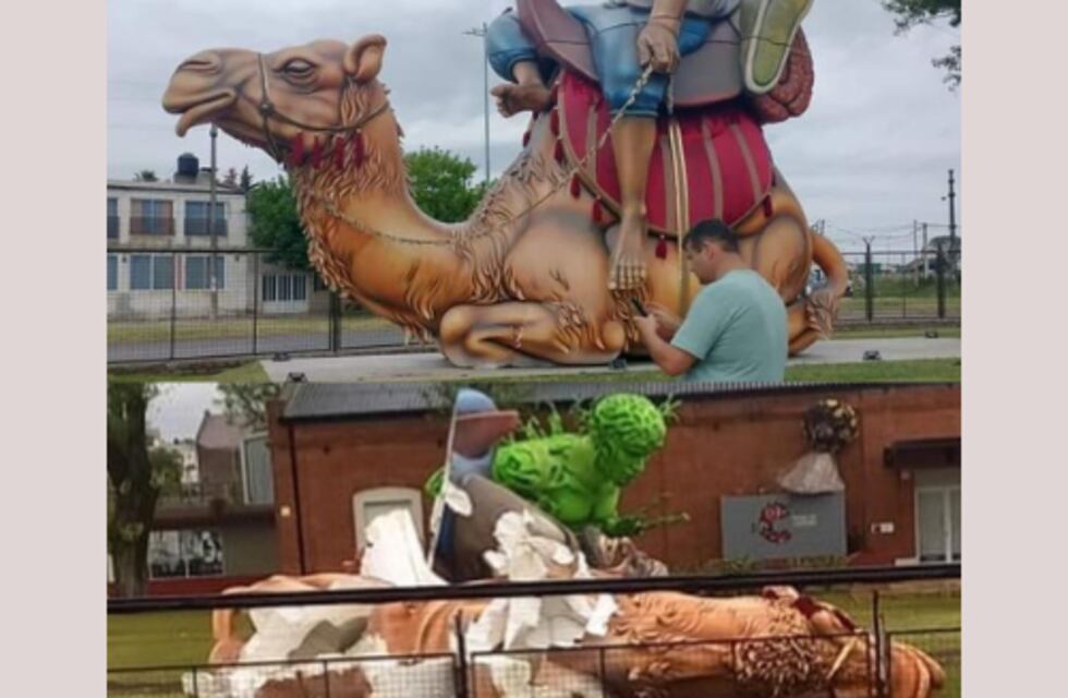 La tormenta pasó por Gualeguaychú y destrozó a “El Sembrador de Ilusiones” a 24 horas de su colocación