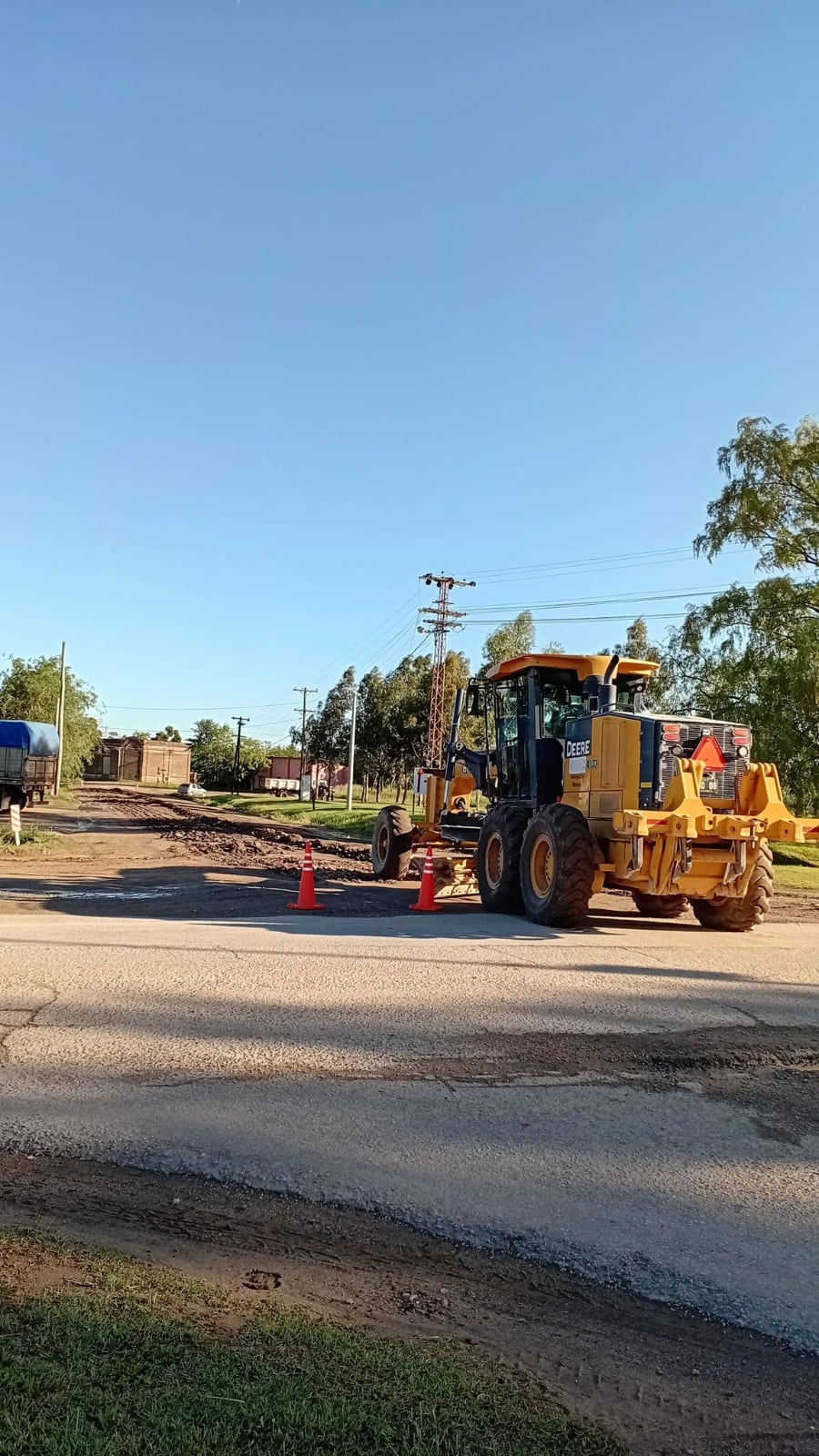 Trabajos de la Municipalidad de Tres Arroyos en las localidades del distrito