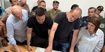 Operativo del Gobierno en Bahía Blanca