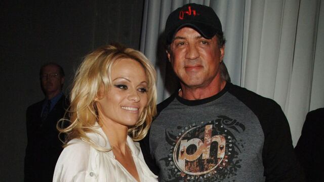 Pamela Anderson y Sylvester Stallone.