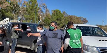 Sindicalistas destruyeron una planta transmisora de tres radios en Neuquén en abril del 2021.