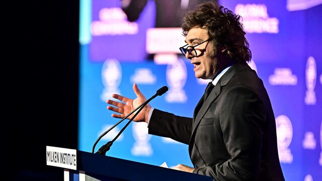 Javier Milei, este lunes en California. Foto: Frederic J. BROWN / AFP