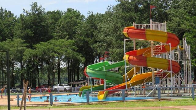 Piletas del Parque Acuático Uruguaí de Puerto Libertad
