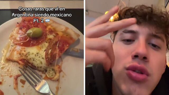 Es mexicano, se sorprendió por cómo se come la pizza en Argentina y armó debate en TikTok: “Está hecha distinta”
