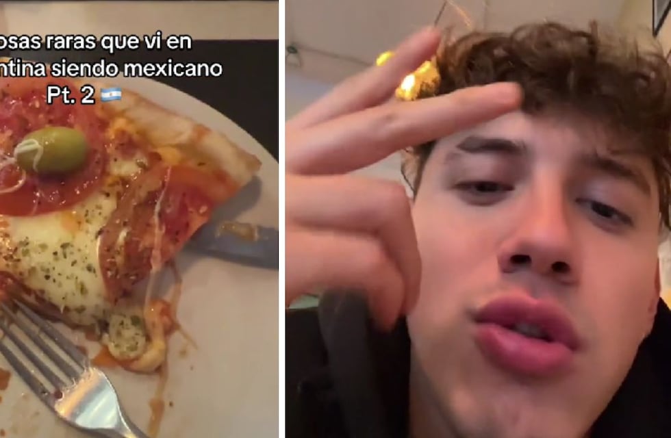 Es mexicano, se sorprendió por cómo se come la pizza en Argentina y armó debate en TikTok: “Está hecha distinta”