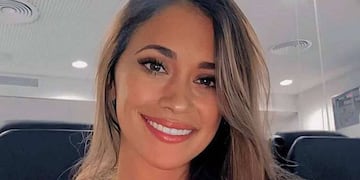 Antonela Roccuzzo alentó a su esposo Lionel Messi en Qatar.