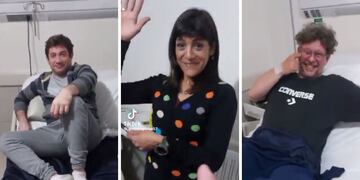 Su esposo y su exmarido fueron hospitalizados en la misma habitación luego de sufrir un infarto. Foto: captura.