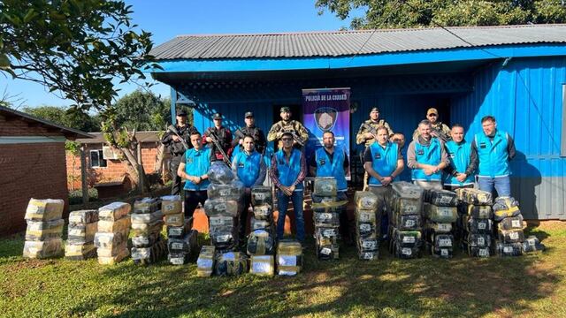 Incautan millonario cargamento de marihuana en Garuhapé.