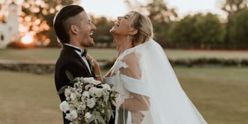 Ricky Montaner y Stefi Roitman en su boda.