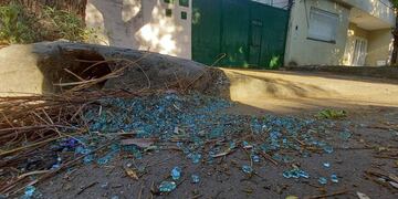 La víctima fatal fue sorprendida por los maleantes frente a una cochera de Muñiz al 1200. (@rodrigomiro76)