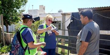 Descacharreo prevención dengue en Arroyito