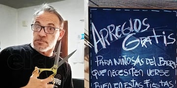 Marcelo de Felice, el generoso costurero que arreglará ropa para una mejor navidad para los niños. Gentileza: El Chorrillero