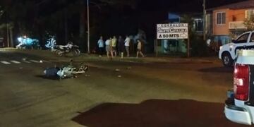 Jardín América: accidente vial dejó tres heridos.