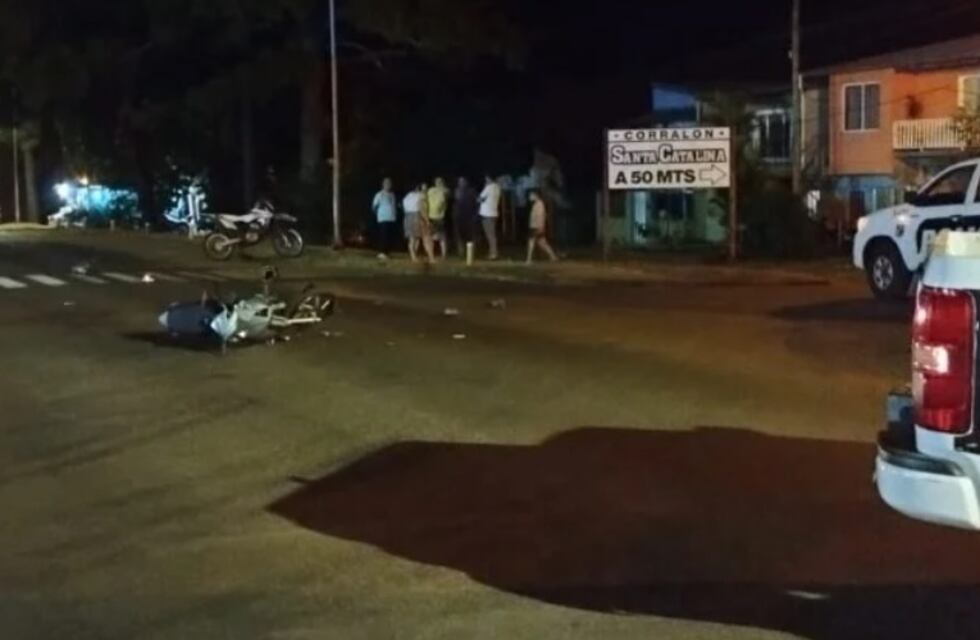 Jardín América: accidente vial dejó tres heridos