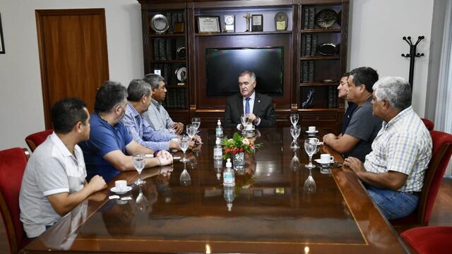 El vicegobernador Osvaldo Jaldo se reunió con los principales referentes de la CGT