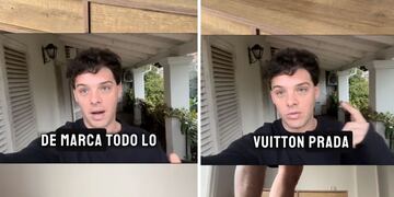 Santi Maratea anunció que regala toda su ropa de lujo.