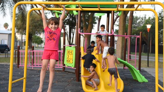 Instalaron nuevos juegos en plazas