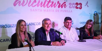 El gobernador Gerardo Morales y el intendente Dardo Zanotti anunciaron un convenio de cooperación recíproca por el cual la provincia de Jujuy y el municipio de Santa María de Punilla articularán acciones mutas enfocadas en impulsar el desarrollo turístico de ambos destinos.