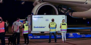 Llegó el vuelo de China con vacunas Sinopharm