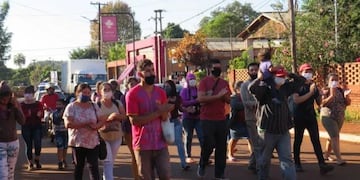 Puerto Libertad: el barrio San Isidro Labrador tendrá una perforación. Foto: Miguel Garcete