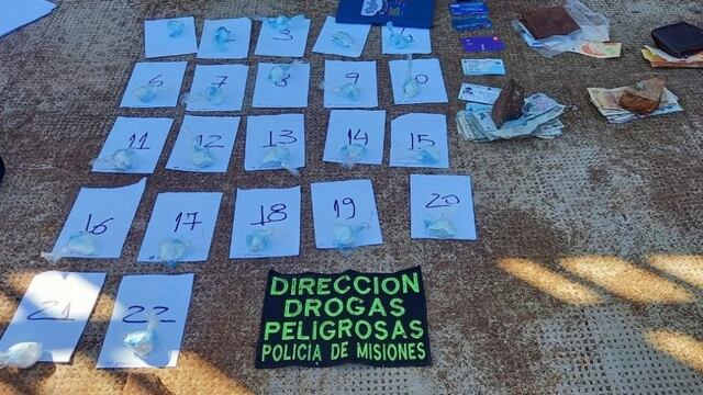 Dealer detenido en Posadas en plena venta de cocaína.