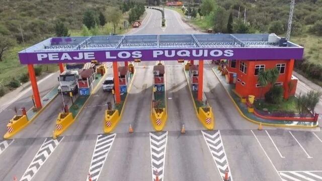A partir de las 0 horas de hoy sábado los peajes en todas las rutas de la provincias cuestan un 25% más. Gentileza ANSL