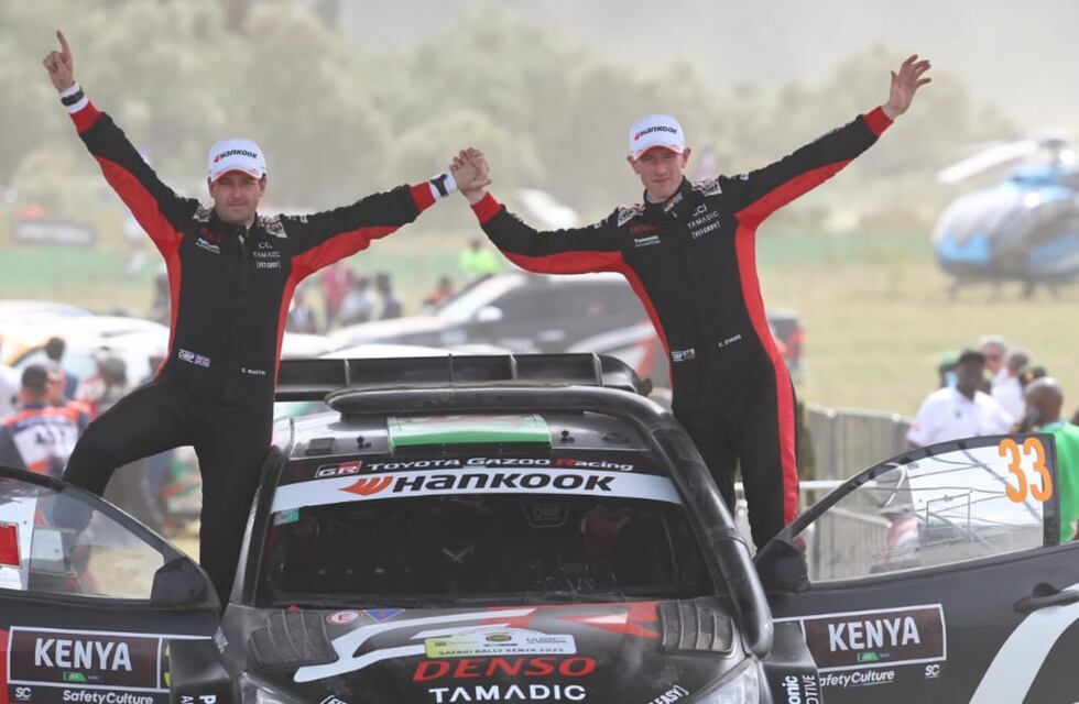 Rally Mundial: el número 13 no es mala suerte para Toyota, que dominó en Kenia