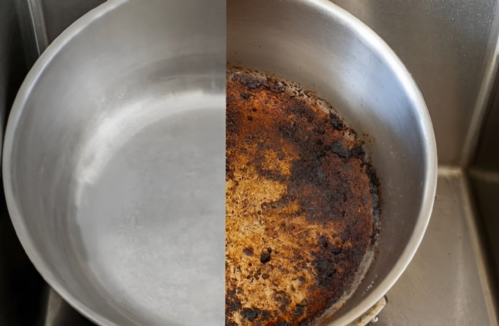 Cómo es el truco secreto para quitar mancha de las ollas y sartenes sin esfuerzo