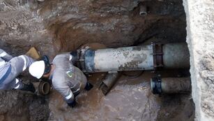 Un tramo del ducto principal que sirve al sector Mariano Moreno/Cuyaya, en San Salvador de Jujuy, tuvo que ser reemplazado.