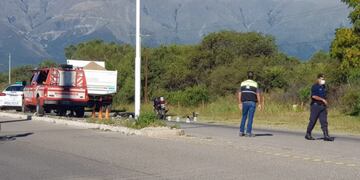 El hecho ocurrió en una de las entradas de Merlo, cerca de las 16 hs.