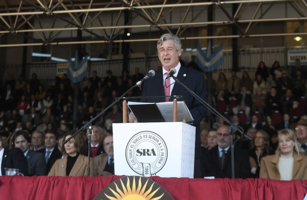 El duro mensaje del titular de la Sociedad Rural: “Las retenciones son abusivas”