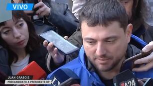Juan Grabois dialogó con la prensa tras votar.