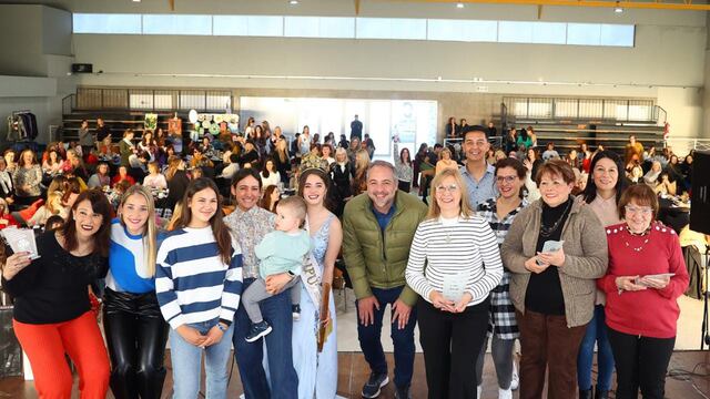 Matías Stevanato participó junto a cientos de mujeres de un tradicional evento solidario