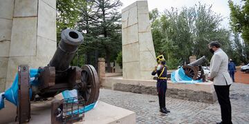 Homenaje al Libertador San Martín en el Campo Histórico El Plumerillo por el 150 aniversario de Las Heras