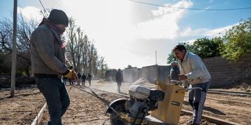 Jalil recorrió obras en Valle Viejo