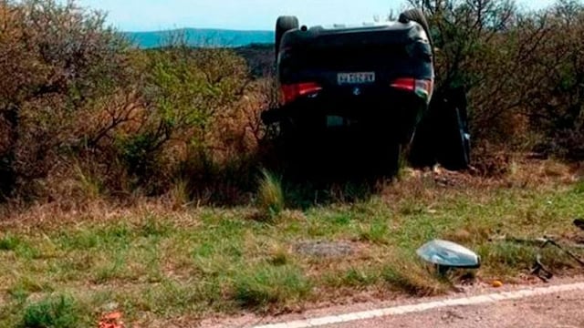 La camioneta BMW X1 que manejaba Oscar González. al momento del siniestro fatal en las Altas Cumbres.